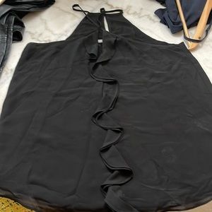 Naked Zebra Black racerback top